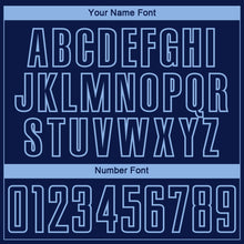 Charger l'image dans la galerie, Custom Navy Light Blue Lightning Electric Veins Sublimation Soccer Uniform Jersey