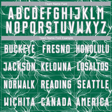 Загрузить изображение в средство просмотра галереи, Custom Kelly Green White-Gray Lightning Electric Veins Sublimation Soccer Uniform Jersey