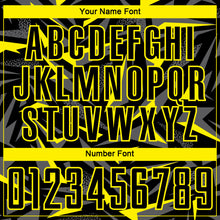 Charger l'image dans la galerie, Custom Black Light Yellow-Steel Gray Cyber Mecha E-sport Geometric Shards Spike Sublimation Soccer Uniform Jersey