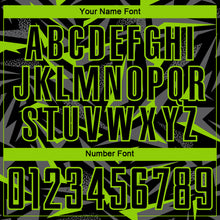 Charger l'image dans la galerie, Custom Black Neon Green-Steel Gray Cyber Mecha E-sport Geometric Shards Spike Sublimation Soccer Uniform Jersey