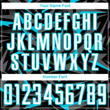 Charger l'image dans la galerie, Custom Black White Lakes Blue-Steel Gray Cyber Mecha E-sport Geometric Shards Spike Sublimation Soccer Uniform Jersey