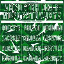 Load image into Gallery viewer, Custom Green Grass Green-White Cyber Mecha E-sport Geometric Shards Spike Sublimation Soccer Uniform Jersey