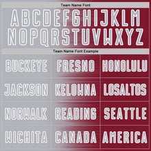 Load image into Gallery viewer, Custom Crimson Gray-White Gradient Line Sublimation Soccer Uniform Jersey