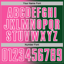 Загрузить изображение в средство просмотра галереи, Custom Green Pink-White Gradient Line Sublimation Soccer Uniform Jersey