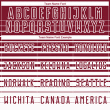 Charger l'image dans la galerie, Custom Crimson White Gradient Pinstripe Sublimation Soccer Uniform Jersey