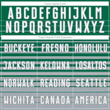 Загрузить изображение в средство просмотра галереи, Custom Kelly Green White-Gray Gradient Pinstripe Sublimation Soccer Uniform Jersey