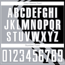 Load image into Gallery viewer, Custom Gray White-Black Diagonal Streamline Color Block Swirl Curve Lines Sublimation Soccer Uniform Jersey