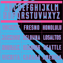 Laden Sie das Bild in den Galerie-Viewer, Custom Sky Blue Pink-Black Diagonal Streamline Color Block Swirl Curve Lines Sublimation Soccer Uniform Jersey