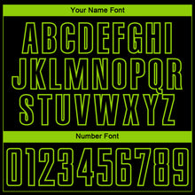 Charger l'image dans la galerie, Custom Black Neon Green-Steel Gray Gradient Horizontal Stripes Sublimation Soccer Uniform Jersey