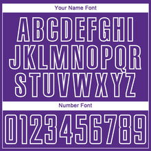 Загрузить изображение в средство просмотра галереи, Custom Purple White-Medium Purple Gradient Horizontal Stripes Sublimation Soccer Uniform Jersey