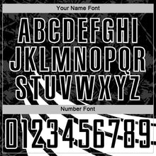 Загрузить изображение в средство просмотра галереи, Custom Black White Distressed Diagonal Stripes Wind Shapes Sports Sublimation Soccer Uniform Jersey