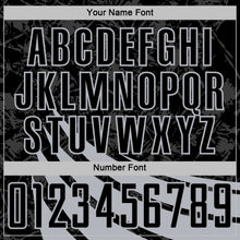 Загрузить изображение в средство просмотра галереи, Custom Black Gray Distressed Diagonal Stripes Wind Shapes Sports Sublimation Soccer Uniform Jersey