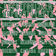 Charger l'image dans la galerie, Custom Green White-Pink Geometric Camo Fragment Sports Sublimation Soccer Uniform Jersey