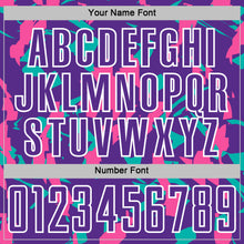 Charger l'image dans la galerie, Custom Purple White Pink-Aqua Geometric Camo Fragment Sports Sublimation Soccer Uniform Jersey