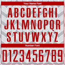 Load image into Gallery viewer, Custom White Red Gray-Black Colombia Zigzag Pattern Sublimation Soccer Uniform Jersey