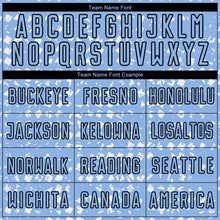 Load image into Gallery viewer, Custom Light Blue Black-White Digital Geometric Fragment Speckles Sublimation Soccer Uniform Jersey