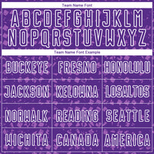 Загрузить изображение в средство просмотра галереи, Custom Purple White-Medium Purple Digital Geometric Fragment Speckles Sublimation Soccer Uniform Jersey