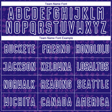 Load image into Gallery viewer, Custom Dark Purple White-Purple Digital Geometric Fragment Speckles Sublimation Soccer Uniform Jersey