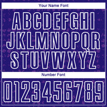 Load image into Gallery viewer, Custom Dark Purple White-Purple Digital Geometric Fragment Speckles Sublimation Soccer Uniform Jersey