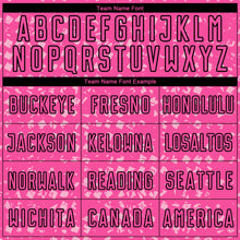 Load image into Gallery viewer, Custom Pink Black-Light Pink Digital Geometric Fragment Speckles Sublimation Soccer Uniform Jersey