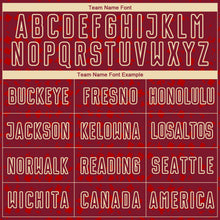 Laden Sie das Bild in den Galerie-Viewer, Custom Crimson Cream-Red Digital Geometric Fragment Speckles Sublimation Soccer Uniform Jersey