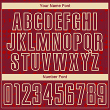 Laden Sie das Bild in den Galerie-Viewer, Custom Crimson Cream-Red Digital Geometric Fragment Speckles Sublimation Soccer Uniform Jersey