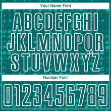 Загрузить изображение в средство просмотра галереи, Custom Teal White-Aqua Digital Geometric Fragment Speckles Sublimation Soccer Uniform Jersey