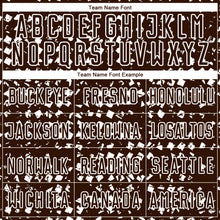Load image into Gallery viewer, Custom Brown White Digital Geometric Fragment Speckles Sublimation Soccer Uniform Jersey