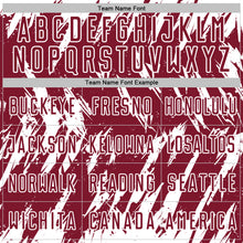 Load image into Gallery viewer, Custom Crimson-White Splatter Torn Sharp Brush Stroke Sublimation Soccer Uniform Jersey
