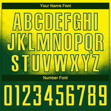 Charger l'image dans la galerie, Custom Light Yellow Green Brasil Spray Gradient Sublimation Soccer Uniform Jersey