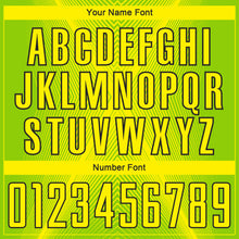 Charger l'image dans la galerie, Custom Neon Green Light Yellow-Black Brasil Geometric Chevron Sublimation Soccer Uniform Jersey