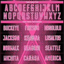 Charger l'image dans la galerie, Custom Black Pink-White Brasil Geometric Chevron Sublimation Soccer Uniform Jersey