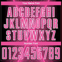 Charger l'image dans la galerie, Custom Black Pink-White Brasil Geometric Chevron Sublimation Soccer Uniform Jersey