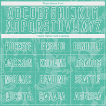 Charger l'image dans la galerie, Custom Ice Blue White Brasil Geometric Tropical Rainforest Sublimation Soccer Uniform Jersey