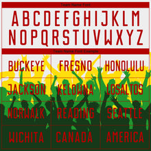 Load image into Gallery viewer, Custom White Red Green-Yellow Brasil Stadium Fan Sublimation Soccer Uniform Jersey