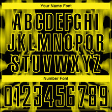 Charger l'image dans la galerie, Custom Black Light Yellow Brasil Digital Lines Sublimation Soccer Uniform Jersey