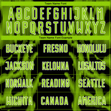 Загрузить изображение в средство просмотра галереи, Custom Black Neon Green-White Brasil Digital Lines Sublimation Soccer Uniform Jersey