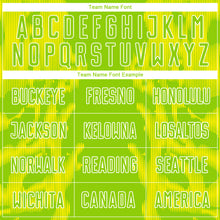 Charger l'image dans la galerie, Custom Neon Green Light Yellow-White Brasil Digital Lines Sublimation Soccer Uniform Jersey