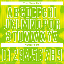 Charger l'image dans la galerie, Custom Neon Green Light Yellow-White Brasil Digital Lines Sublimation Soccer Uniform Jersey