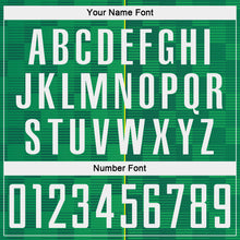 Charger l'image dans la galerie, Custom Green White-Light Yellow Brasil Digital Lines Sublimation Soccer Uniform Jersey