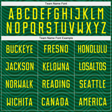 Charger l'image dans la galerie, Custom Green Light Yellow Brasil Wave Sublimation Soccer Uniform Jersey