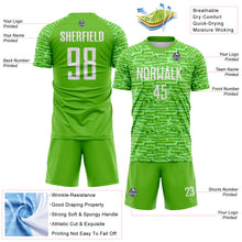 Charger l'image dans la galerie, Custom Aurora Green-White Distressed Fragment Brush Stroke Sublimation Soccer Uniform Jersey