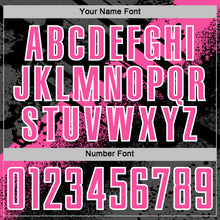 Load image into Gallery viewer, Custom Black Pink-White Grunge Splatter Brush Stroke Sublimation Soccer Uniform Jersey