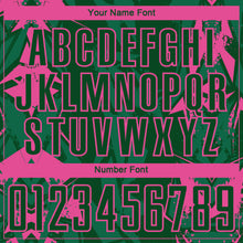 Load image into Gallery viewer, Custom Green-Pink Geometric Shard Grunge Splash Sublimation Soccer Uniform Jersey