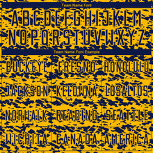 Charger l'image dans la galerie, Custom Gold-Navy Geometric Fragment Splatter Sublimation Soccer Uniform Jersey