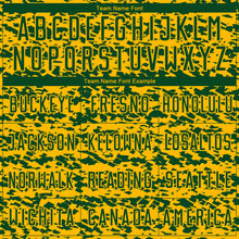 Laden Sie das Bild in den Galerie-Viewer, Custom Gold-Green Geometric Fragment Splatter Sublimation Soccer Uniform Jersey