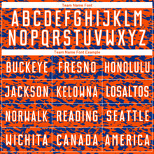 Laden Sie das Bild in den Galerie-Viewer, Custom Orange-Royal Geometric Fragment Splatter Sublimation Soccer Uniform Jersey
