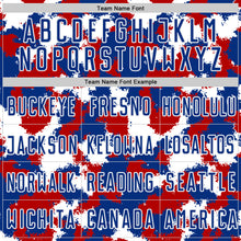 Load image into Gallery viewer, Custom Royal Red-White USA Style Patriotic Splash? Sublimation Soccer Uniform Jersey