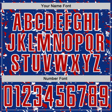 Charger l'image dans la galerie, Custom Royal Red-White USA Style Patriotic Abstract Mosaic Confetti Sublimation Soccer Uniform Jersey
