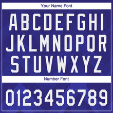 Charger l'image dans la galerie, Custom Dark Purple White-Royal 3D Pattern Two-Button Unisex Softball Jersey